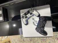 Ps4 слим состояние хорошее два джостийка в идеальном состоянии