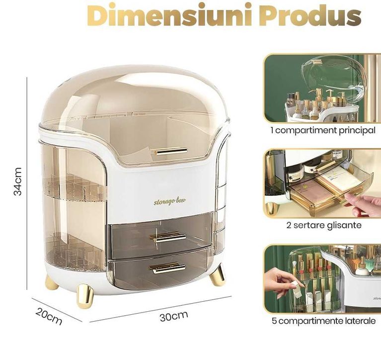 Organizator de cosmetice, nou, sigilat (super calitate)