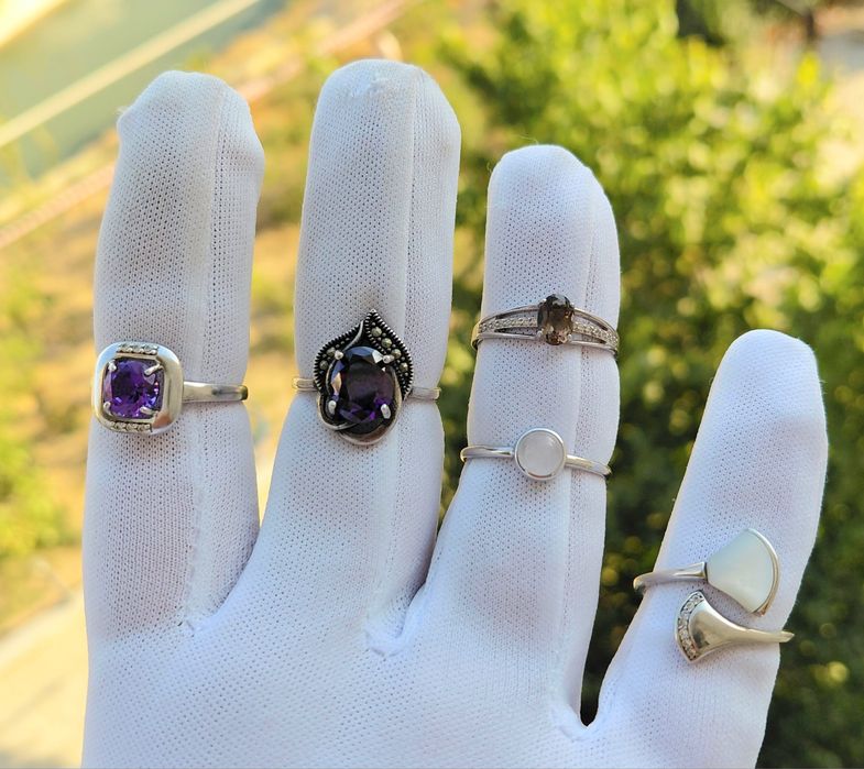 Кольцо серебро Змейка.