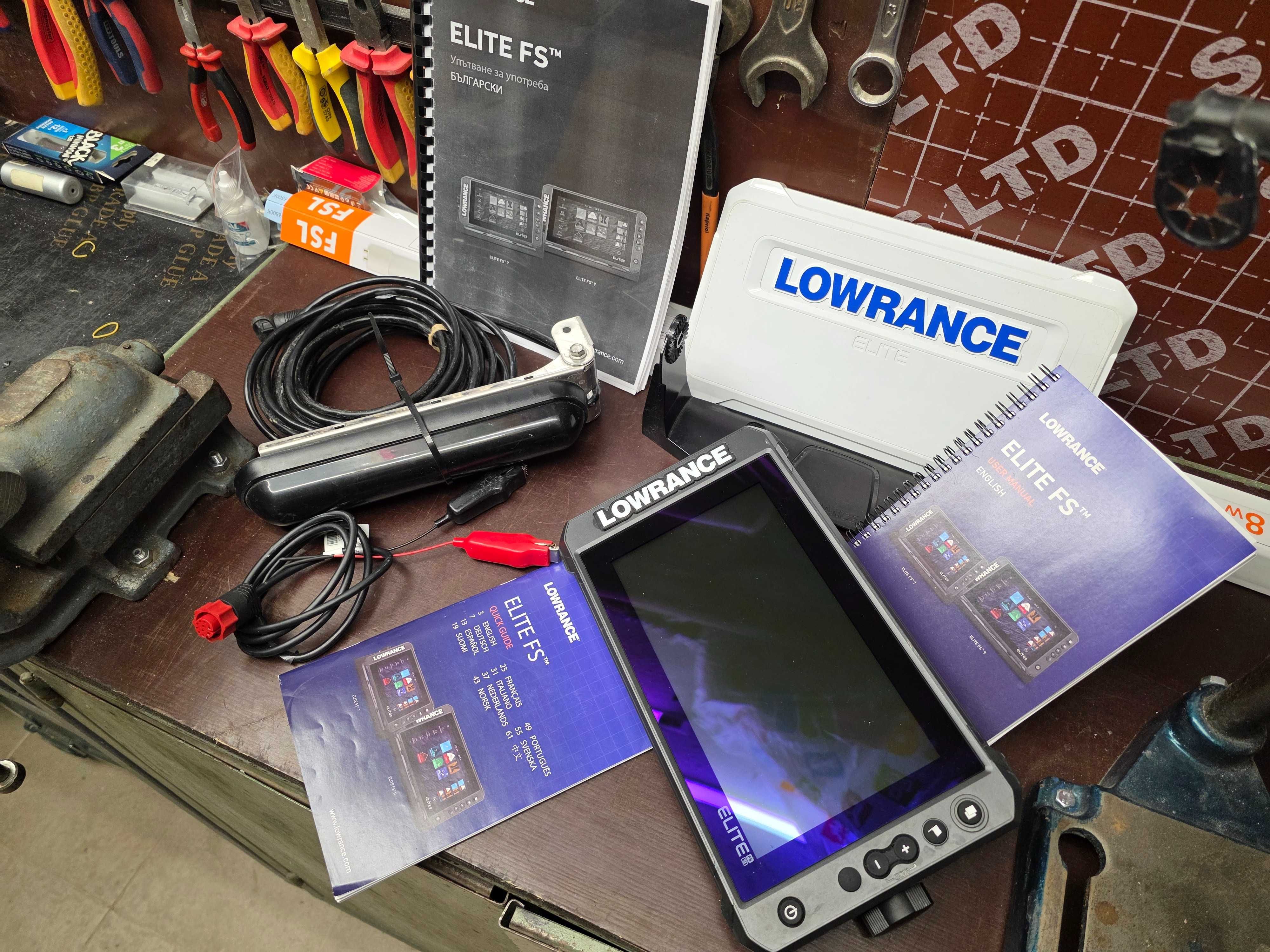 Сонар Lowrance Elite FS 9 + Сонда 3-в-1