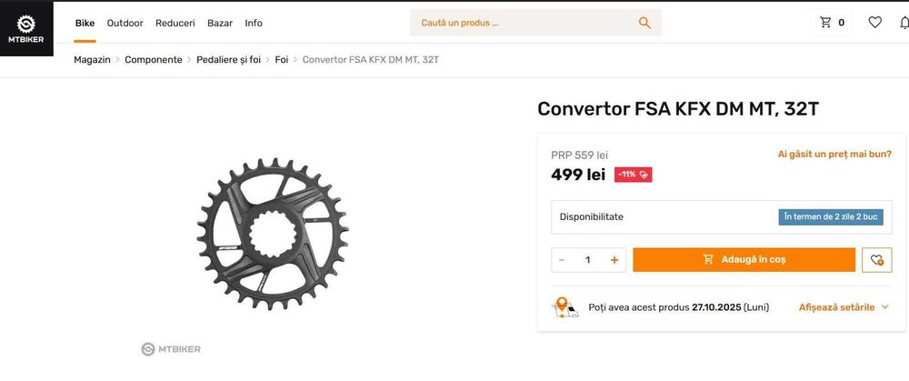 Foaie FSA KFX DM MT, 32T