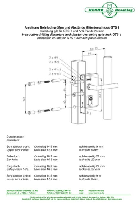 Incuietoare aplicata porti pietonale, broasca gri, feronerie portI