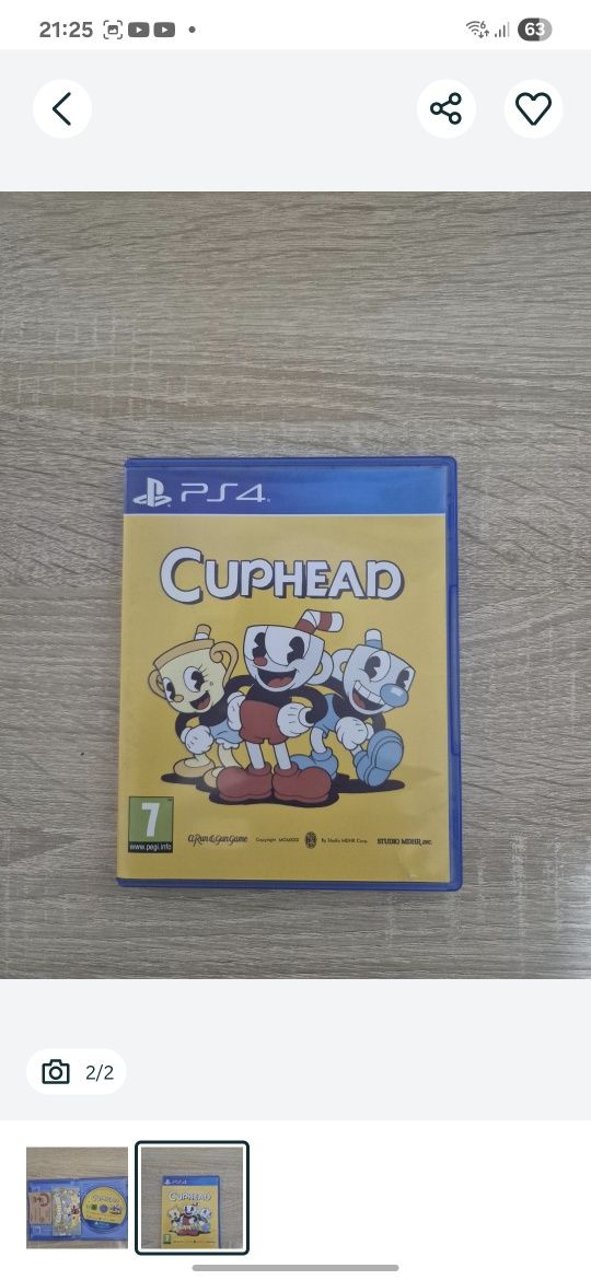 Диск пс 4 cuphead