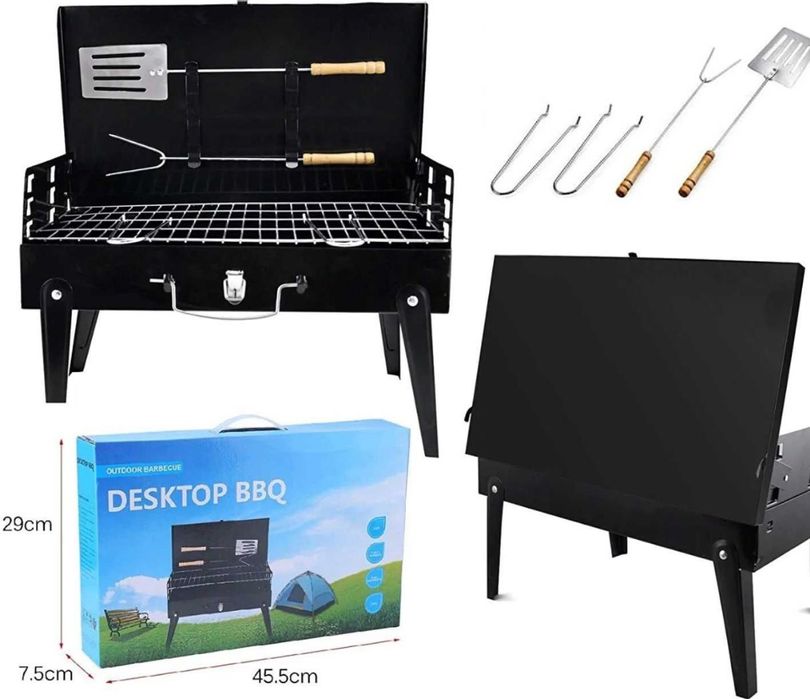 Gratar de Gradina Pliabil tip servieta cu accesorii