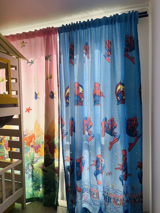 Детские шторы, тюль, карниз труба