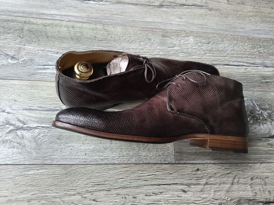 Ghete din piele naturala mărimea 44 culoare maro