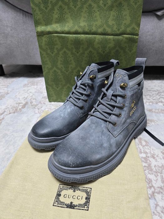 Ghete Gucci Gri ~ Marimea 42 ~ Nou