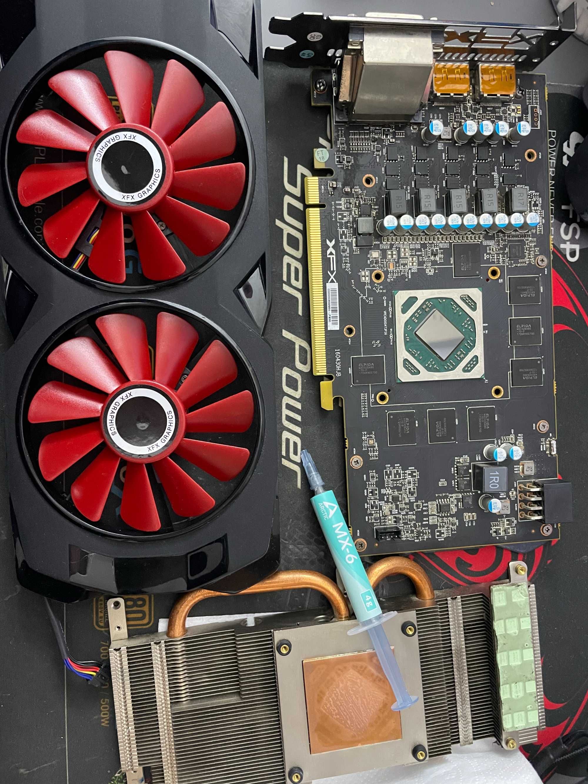 AMD XFX RX 570 4GB - Ремонтиран - нов вентилатор и термопаста