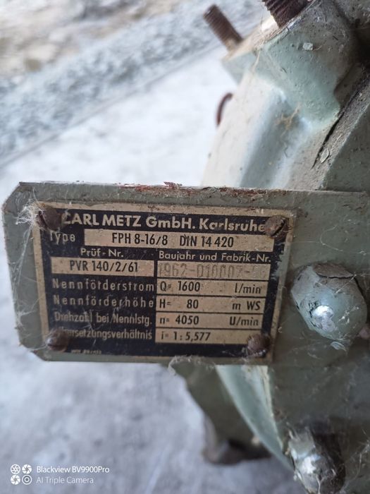 pompă apa carl metz 1600 l/minut