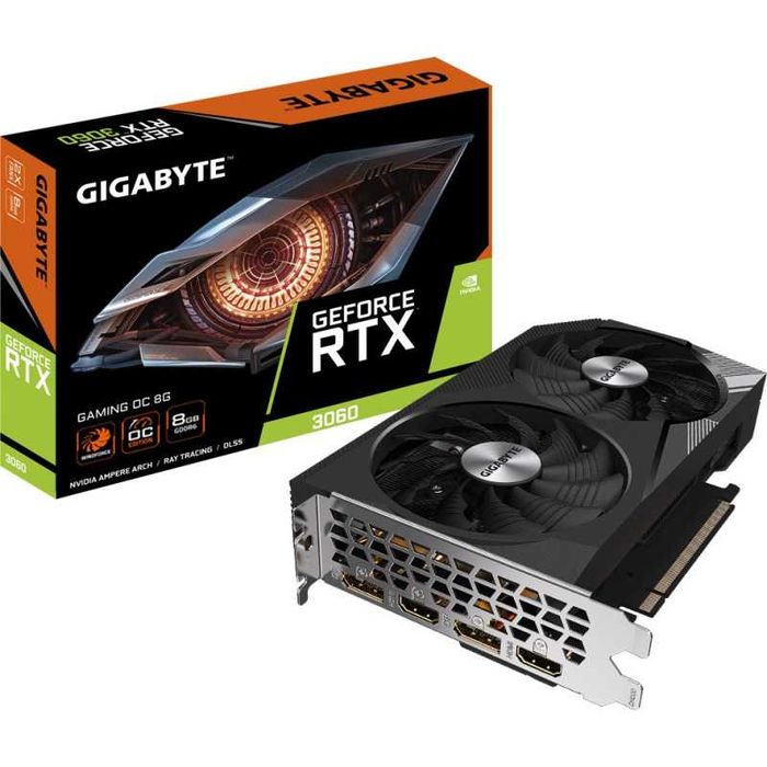 Placa video GIGABYTE GeForce RTX 3060 GAMING OC 8GB GDDR6 128-bit