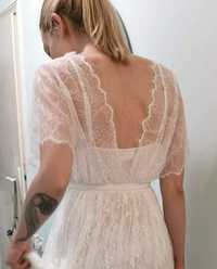 Булчинска, сватбена дантелена рокля