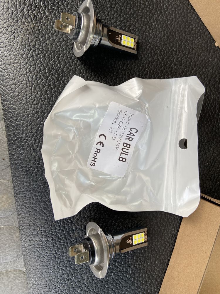 Becuri led h7 14000 LM & 6000k