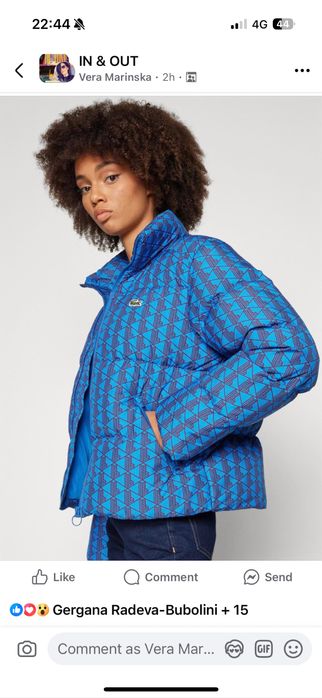 Дамско зимно яке Lacoste, size S oversize