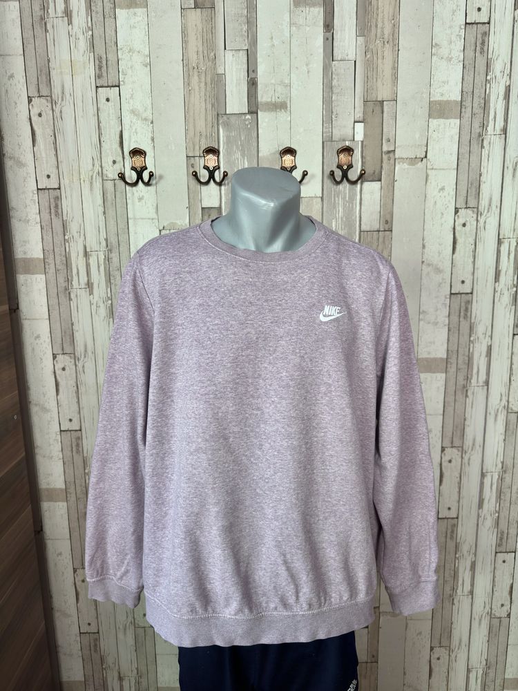 Pulover bluza sweater sweatshirt casual gri Nike bumbac