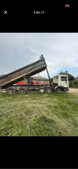 excavator bena fier 8x4 ponpa beton