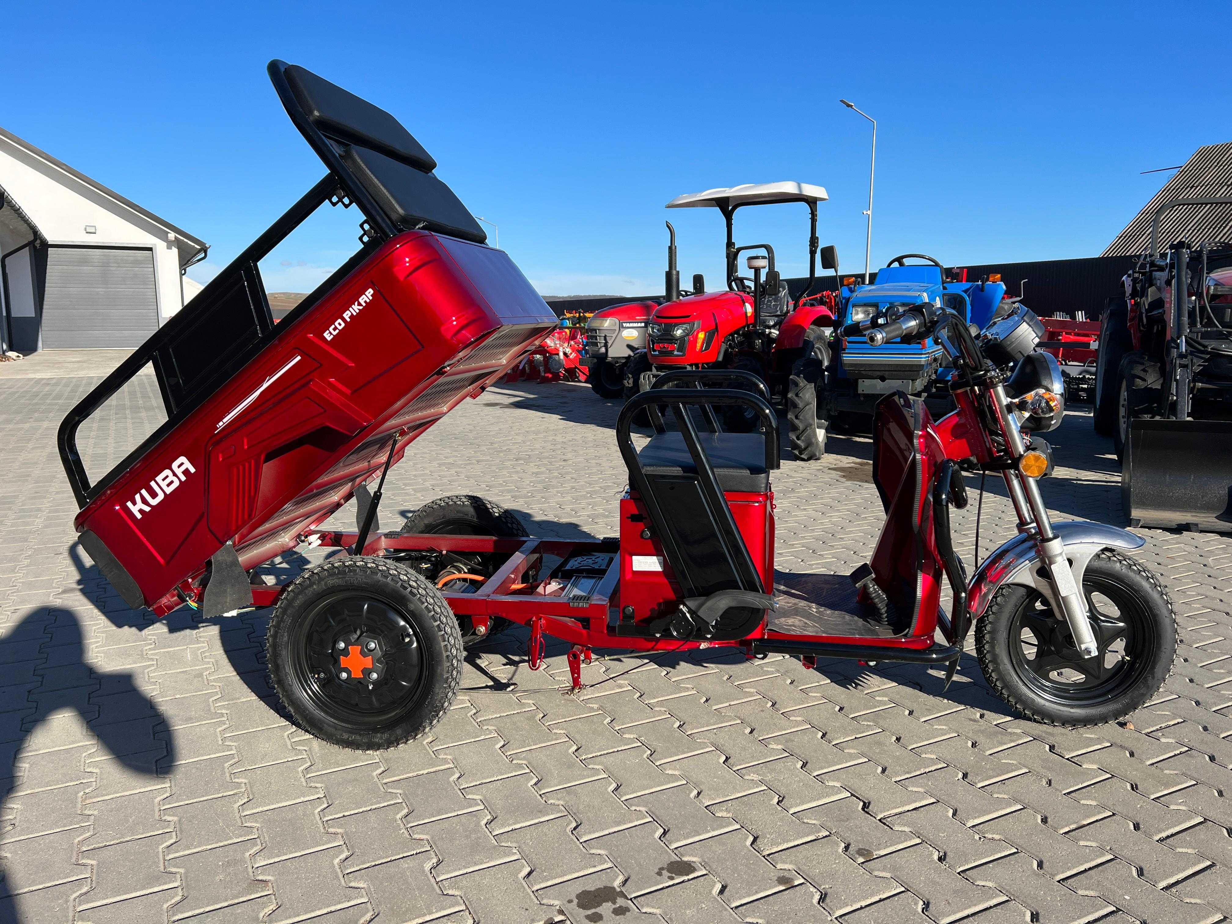 Triciclu electric transport marfa basculabil 350kg