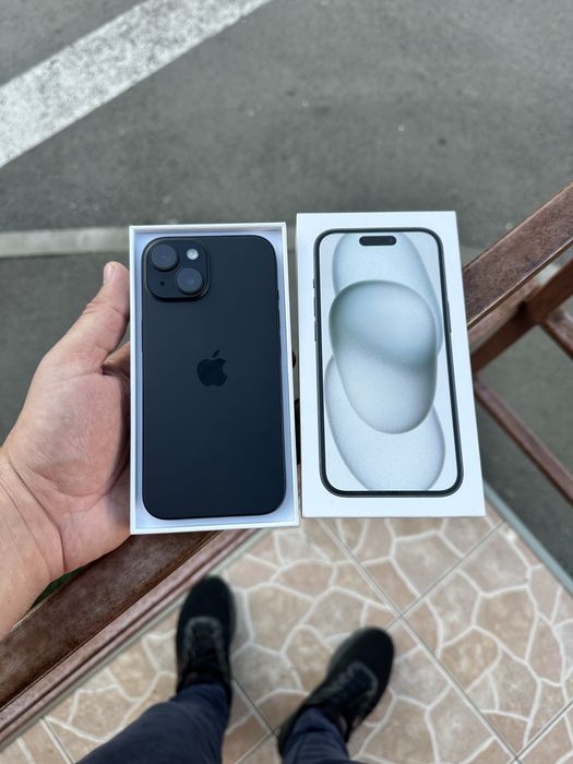 Iphone 15 Black 128 Gb neverlock 100% ca Nou