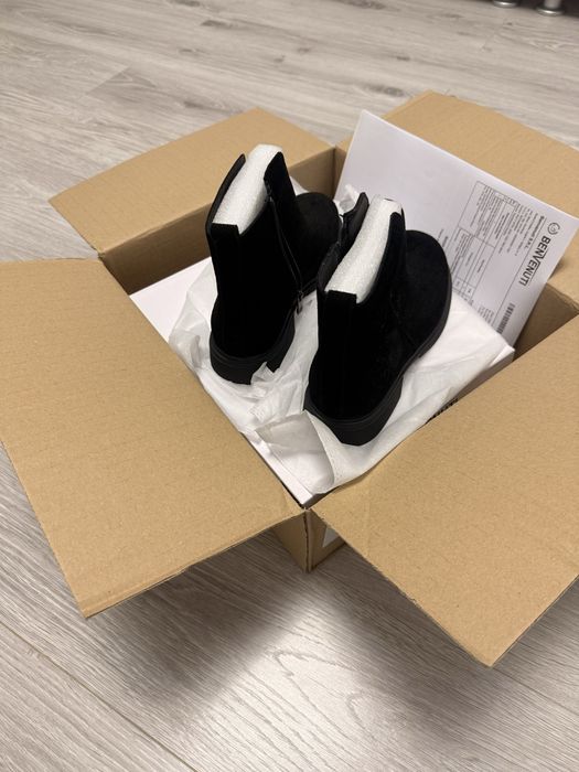 Ghete dama piele intoarsa negru 38