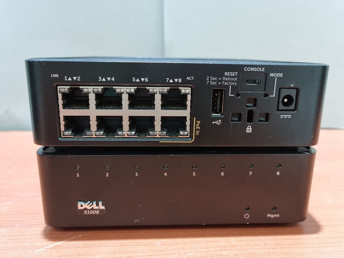 DELL X1008Smart Web Managed switch  8 x 1GbE Gigabit AC/PoE