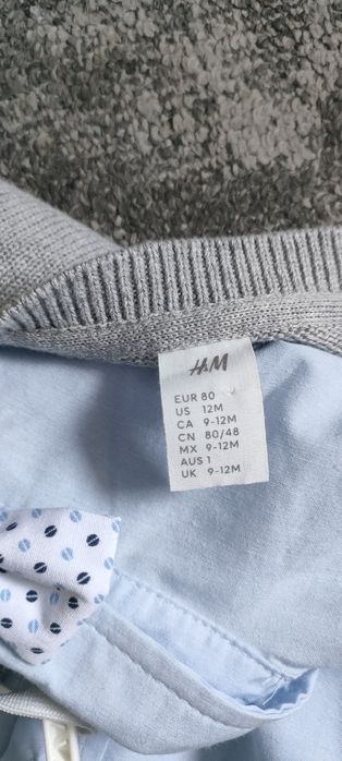 Cămașă (86cm) + papion si bluză (80cm) noi