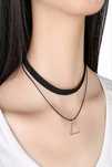 Choker Mystyle Fashion Black pyramid - Colier elegant pentru gat