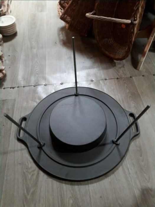 Disc gratar din fonta 50cm  cu picioare demontabile