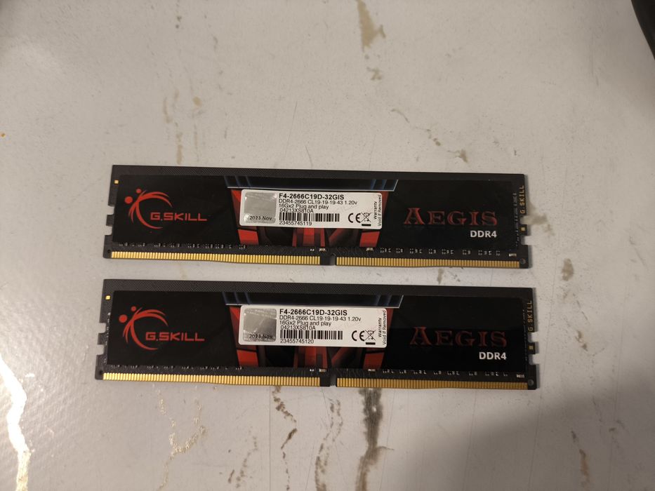 Оперативная память G.SKILL F4-2666C19D-32GIS 32 Гб