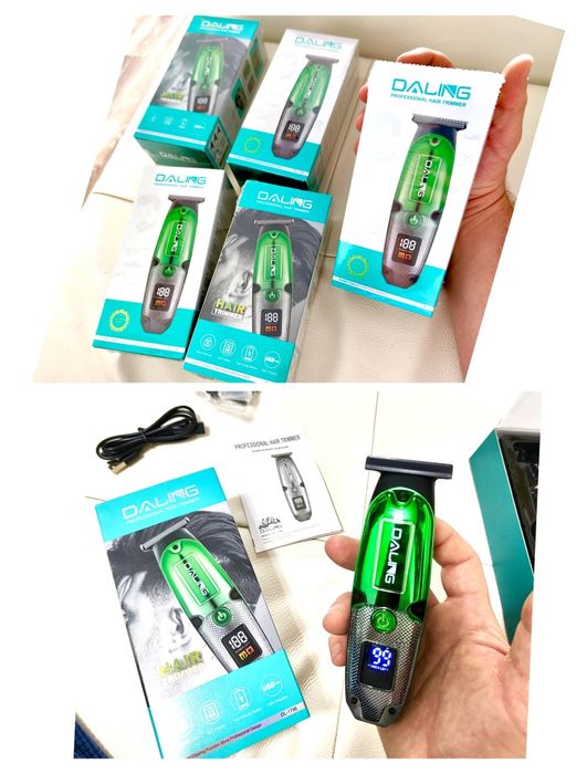 Mașină de tuns ras bărbierit contur barba model cu acumulator