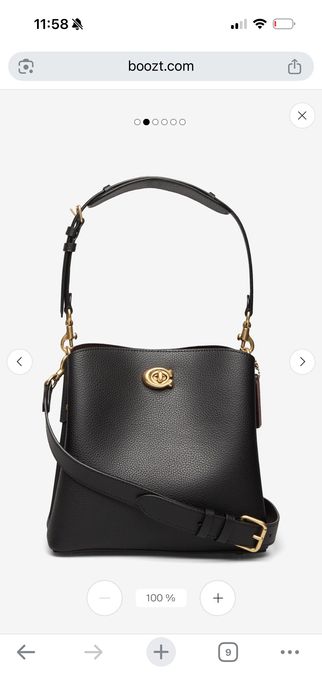 Coach Willow bucket оригинална дамска чанта