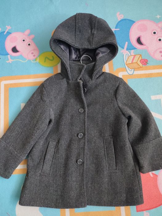 Palton cu glugă fetițe Nr 98