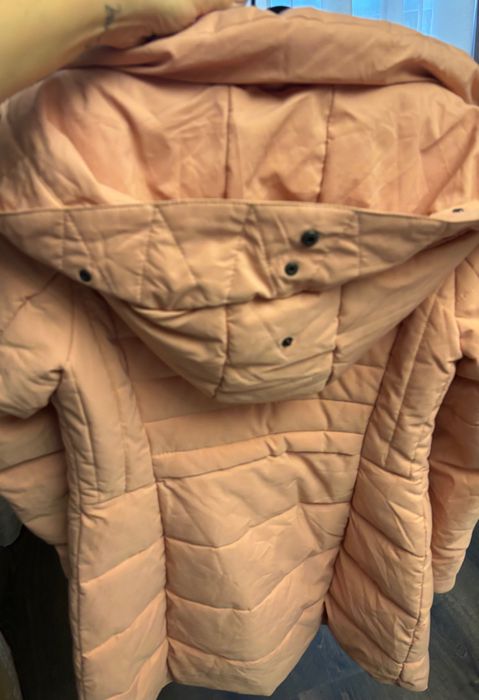 Дамско топло палто в розово