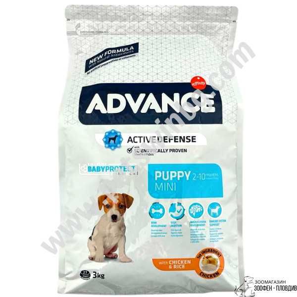 Advance Mini Puppy 3/7.5кг - Кученца от малки породи от 2 до 10 месеца