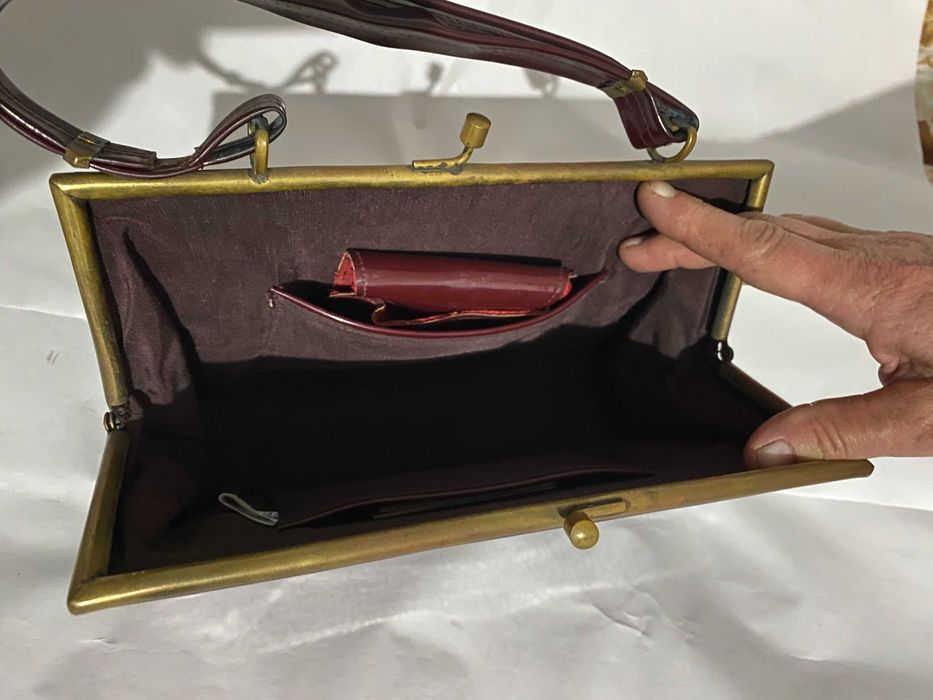 Geanta dama vintage din piele,originala