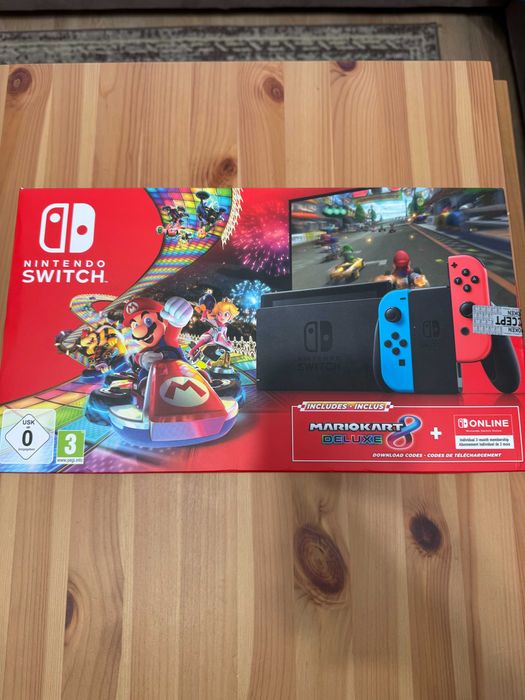Nintendo Switch IMPECABIL - CUTIE COMPLETA - CARD 128GB - Husa Mario