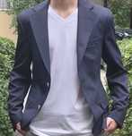 Sacou elegant Owen bleumarin – banchet, nuntă, interviu