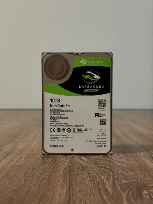Seagate BarraCuda Pro 10TB – Висок клас HDD / 7200 rpm / 256MB Cache
