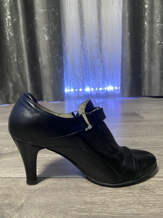 Vand botine de piele negre Floryna