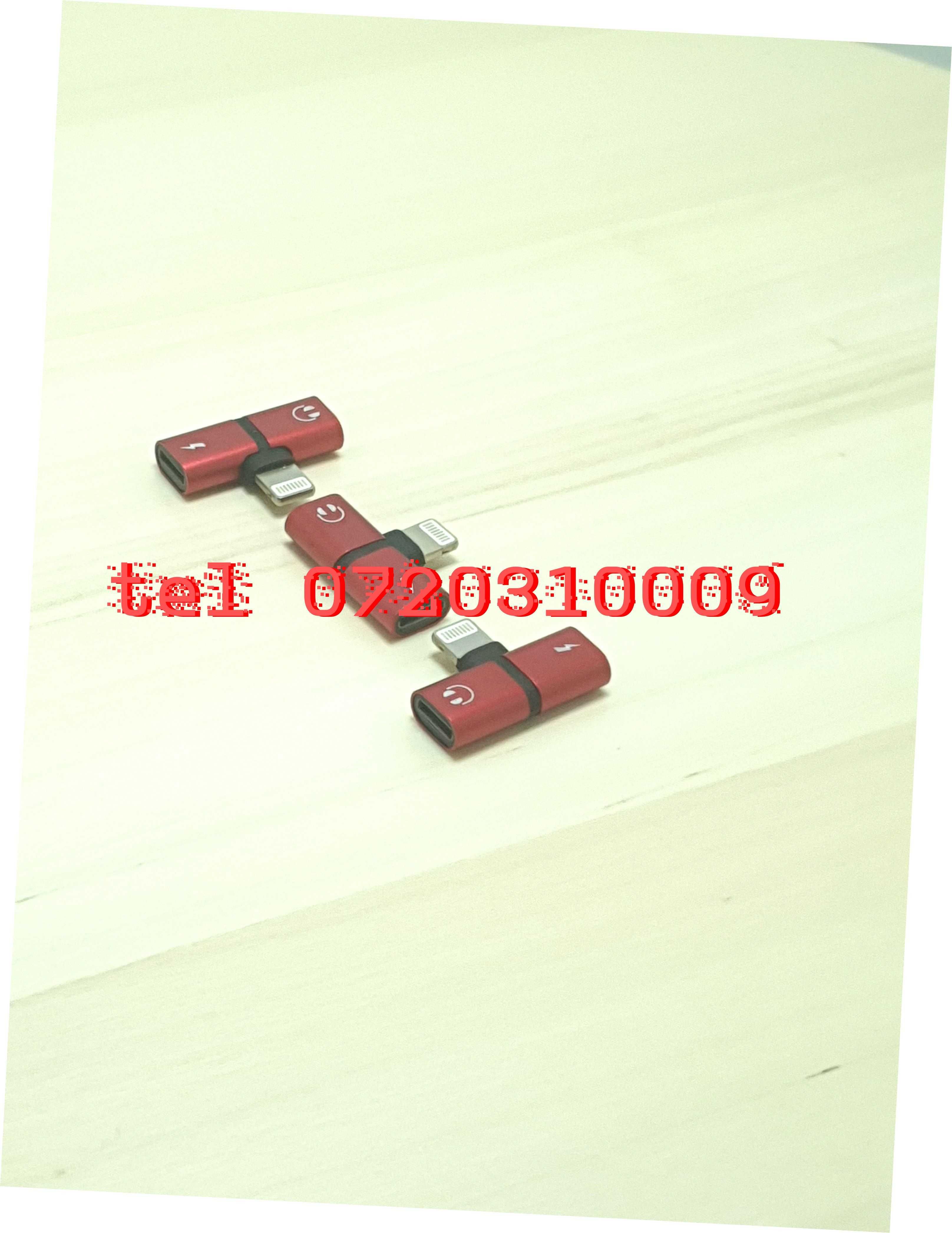 Mini Adaptor Lightning Splitter Pentru Casti Si Incarcare Pentru Di
