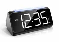 Электронные часы будильник  с большими цифрами и 7-цветным ночником