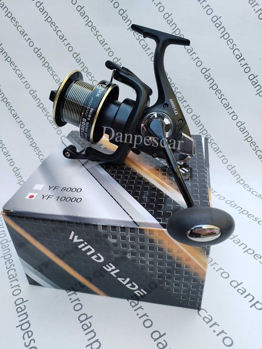 SET 4 Mulinete Crap WIND BLADE YF10000 cu tambur long-cast 0,40mm/420m