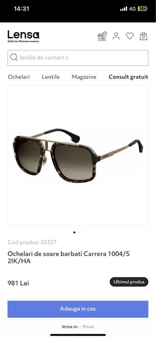 Ochelari de soare carrera