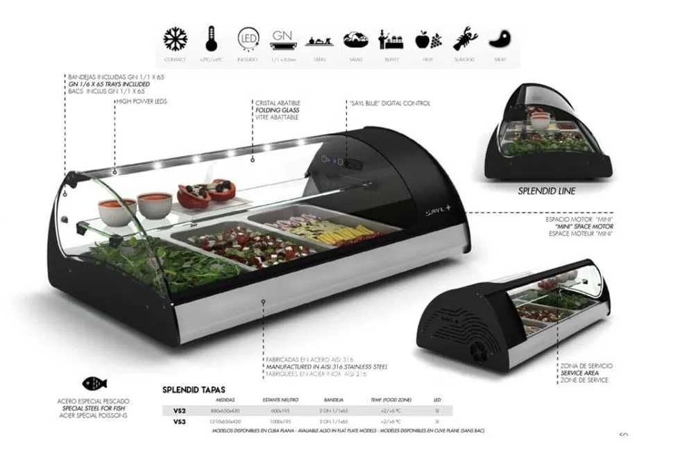 Set vitrina calda si rece SAYL BARCELONA