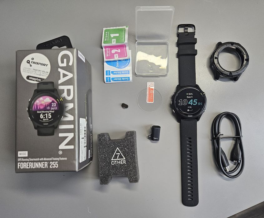 Ceas garmin pt alergare forerunner 255 negru. Full box