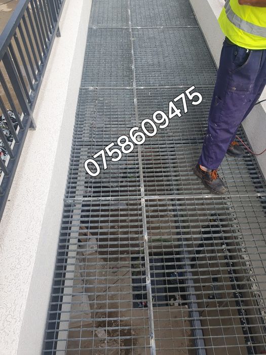 Grătare și trepte zincate 117x24