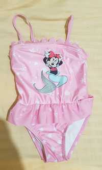 Costum de baie fetiță roz Disney cu Minnie Mouse sirenă