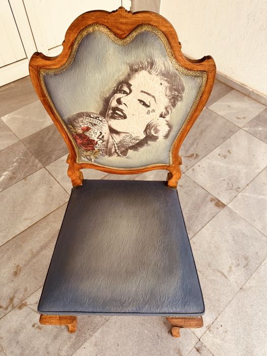 Уникален дизайнерски ретро стол – класика с модерен акцент