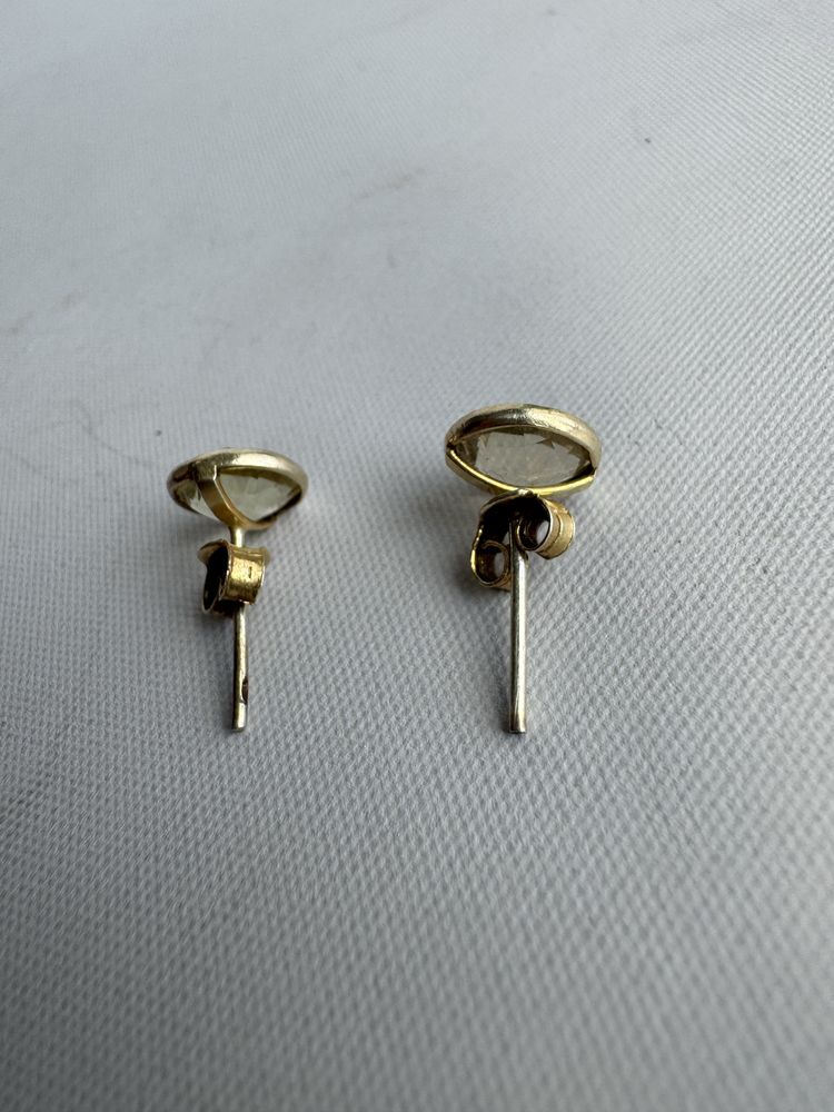 Cercei din argint si cubic zirconia