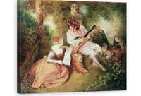 Tablou Canvas - Jean Antoine Watteau - Scara iubirii