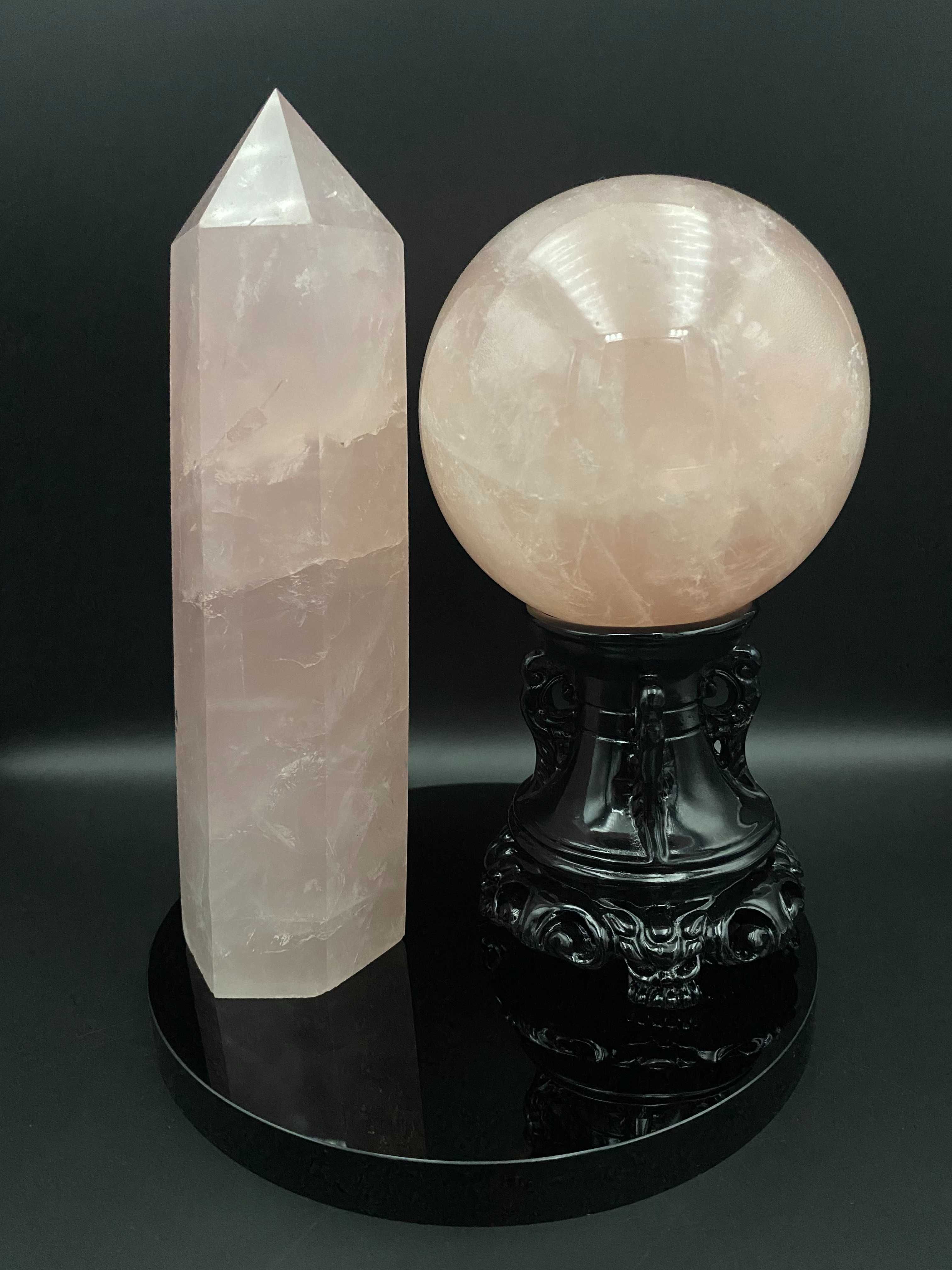 Cristale/Minerale - Cuart Roz - set decor pietre semipretioase