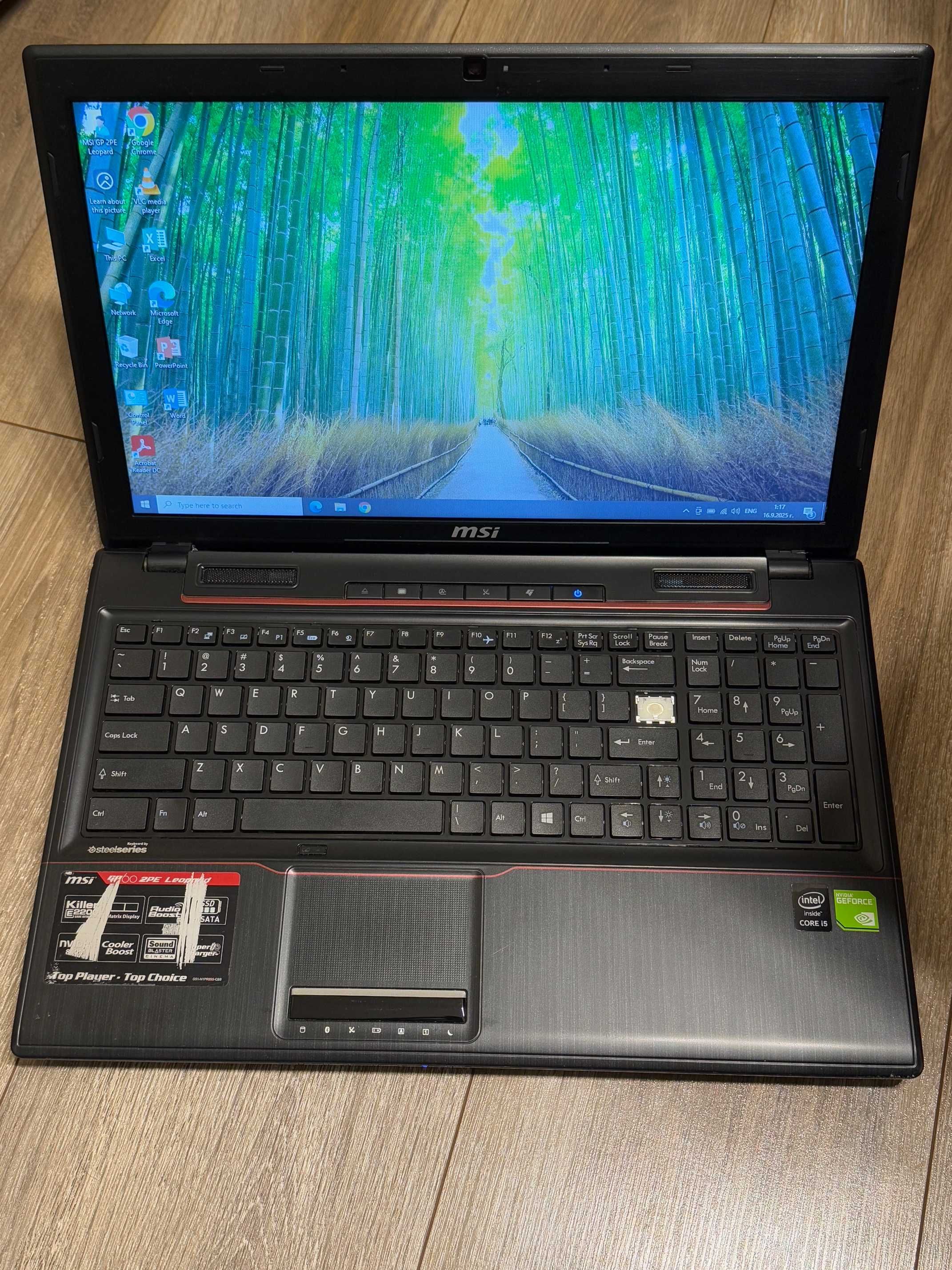 MSI GP60 2pe Leopard i5 4gen/16RAM/512GB SSD/GTX 840M 2GB